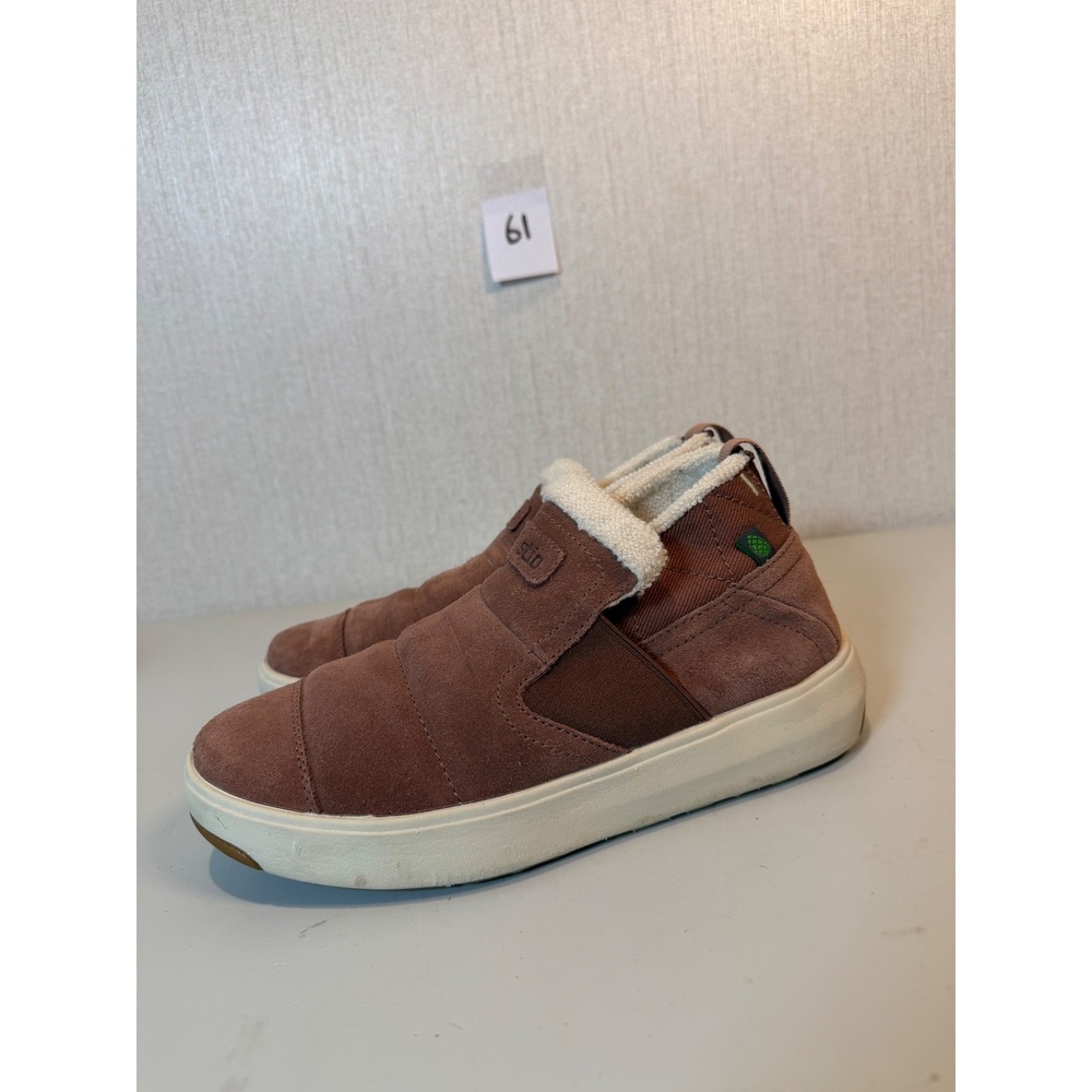 Stio Womens Colter Low Slip On Brown Suede Fleece Shoes 100321-290-6 Size 6
